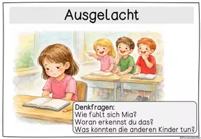 Vorschau - Unterrichtsreihen - Empathie im Schulalltag - Situationskarten mit Text- und Bildimpulsen - Seite 2