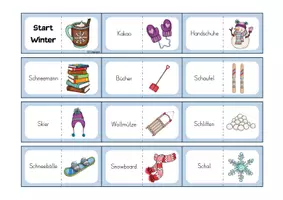 Vorschau - Spiele - Winter Domino / Lesespiel / Kl. 1/2 - Seite 1