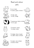 Vorschau - Arbeitsblätter - Read & Colour: Pets | Englisch Klasse 3/4 - Seite 3