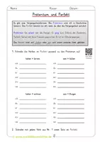 Vorschau - Arbeitsblätter - Präteritum und Perfekt - Zeitformen 3./4. Klasse - Deckblatt