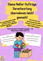 Vorschau - Bildkarten - Kleine Helfer-Aufträge – Verantwortung übernehmen leicht gemacht - Deckblatt
