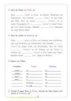 Vorschau - Arbeitsblätter - Präsens und Präteritum - Zeitformen Klasse 3 - Seite 1