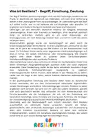 Vorschau - Arbeitsblätter - Resilienz verstehen - Begriff, Forschung und kritische Persepektive - Seite 2