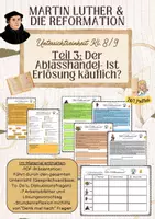 Vorschau - Arbeitsblätter - Der Ablasshandel (Unterrichtseinheit "Luther & die Reformation") Klasse 8 /9 - Deckblatt
