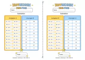 Vorschau - Arbeitsblätter - Ping-Pong Mathematik Paket: Addition & Subtraktion bis 500 - Seite 3