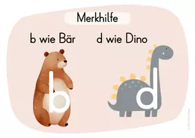 Vorschau - Arbeitsblätter - b und d Merkhilfe - Seite 2