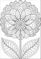 Vorschau - Mal- und Bastelvorlagen - Blume mandalas Ausmalbilder - Seite 3