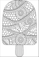 Vorschau - Mal- und Bastelvorlagen - Eiscreme mandalas Ausmalvorlagen für Klassen 1–6 - Seite 2