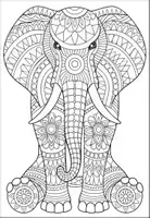 Vorschau - Mal- und Bastelvorlagen - Elefant mandalas Kunst Ausmalbilder (1.-4. Klasse) - Seite 2