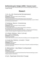 Vorschau - Lehrpläne/Lehrermaterial - Stoffverteilung ev Religion 3/4 - neuer Lehrplan NRW - Seite 1