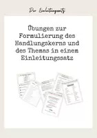 Vorschau - Arbeitsblätter - Inhaltsangabe sicher schreiben – Einleitung, Handlungskern & Thema (Klasse 6/7) - Deckblatt