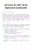 Vista previa - Unidades / Secuencias / Situaciones de Aprendizaje - MATES CHEF: El “chef” de les Operacions Combinades - página 1