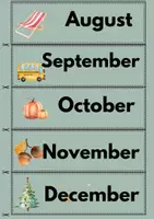 Vorschau - Fördermaterial/Inklusion - English— days of the week, months, seasons - Seite 3