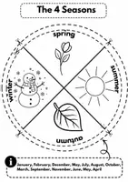 Vorschau - Arbeitsblätter - Ausmalkreis Jahreszeiten/ Around the year - Seite 2