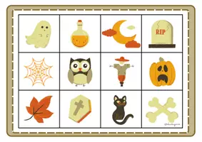 Aperçu - Jeux - Bingo - Halloween - Page 1