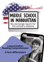 Vorschau - Arbeitsblätter - Reading - School in America - exchange experience - dreifach differenziert - Deckblatt