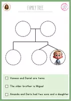 Aperçu - Feuilles d'exercices - Family tree (reading comprehension) - Page 2
