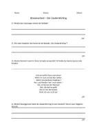 Vorschau - Klassenarbeiten - Balladen: Klassenarbeit (Zauberlehrling) - Deckblatt