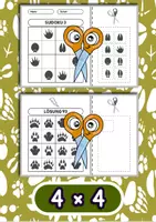 Vorschau - Arbeitsblätter - Bild-Sudoku Tierspuren – 200 Rätsel zum Ausschneiden & Einkleben - Seite 1