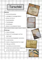 Vorschau - Stundenentwürfe - Technik und Design Türschild aus Holz - Deckblatt