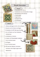 Vorschau - Stundenentwürfe - Technik und Design Mosaik Untersetzer - Deckblatt