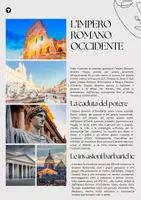 anteprima - Schede informative - L'Impero Romano - Occidente e Oriente - Pagina di copertina