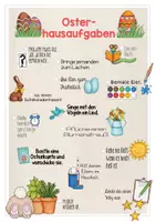 Vorschau - Poster - Hausaufgaben Ostern / Bucket-List - Seite 1
