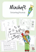 Vorschau - Arbeitsblätter - Miniheft - Vorschule/Schulanfang - Deckblatt