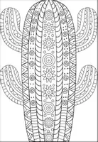Vorschau - Mal- und Bastelvorlagen - Kaktus Mandalas Ausmalbilder für Klassen 1–6 - Seite 2