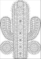 Vorschau - Mal- und Bastelvorlagen - Kaktus Mandalas Ausmalbilder für Klassen 1–6 - Seite 3