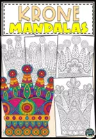 Vorschau - Mal- und Bastelvorlagen - Krone Mandalas kreative Ausmalbilder - Deckblatt
