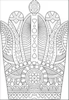 Vorschau - Mal- und Bastelvorlagen - Krone Mandalas kreative Ausmalbilder - Seite 3