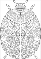 Vorschau - Mal- und Bastelvorlagen - Marienkäfer Mandalas Ausmalbilder für Klassen 1–6 - Seite 2