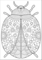 Vorschau - Mal- und Bastelvorlagen - Marienkäfer Mandalas Ausmalbilder für Klassen 1–6 - Seite 3