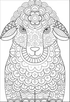 Vorschau - Mal- und Bastelvorlagen - Schaf Mandalas Ausmalbilder für Klassen 1–6 - Seite 2