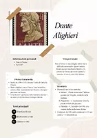anteprima - Schede informative - Dante Aligheri - Pagina di copertina