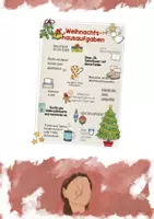 Vorschau - Poster - Hausaufgaben Weihnachten / Bucket-List - Deckblatt
