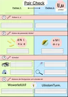 Vorschau - Arbeitsblätter - Buchstabeneinführung U - Pair Check U - Seite 3