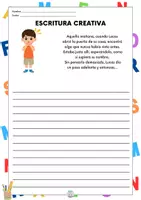 Vista previa - Hojas de trabajo - ESCRITURA CREATIVA CASTELLANO - página 1