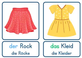 Vorschau - Poster - DaZ / DaF / Deutsch Grundschule - Wortschatz - Kleidung - Bildkarten und Wortkarten - sofort einsetzbar - Seite 3