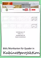 Vorschau - Poster - Kabinettprojektion Quader mit Nut unten - Wort-/Bildkarten - Deckblatt