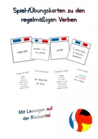 Vorschau - Spiele - Karten Verbspiel regelmäßige Verben (Französisch) - Deckblatt