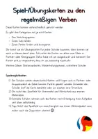 Vorschau - Spiele - Karten Verbspiel regelmäßige Verben (Französisch) - Seite 1