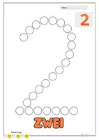 Vorschau - Arbeitsblätter - Kostenlos: Dot-Marker, Ziffern,Buchstaben,Formen. - Seite 2