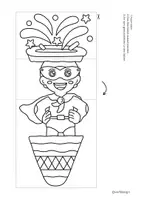 Vorschau - Mal- und Bastelvorlagen - Kunst für Karneval & Fasching - Aufklappbare Überraschungen - Seite 3