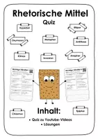 Vorschau - Arbeitsblätter - Lyrik. Die wichtigsten Stilmittel. Quiz - Deckblatt