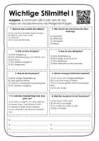 Vorschau - Arbeitsblätter - Lyrik. Die wichtigsten Stilmittel. Quiz - Seite 1