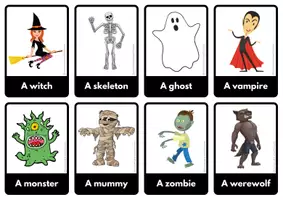 anteprima - Flashcard - Flashcards Halloween - Pagina di copertina
