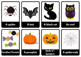 anteprima - Flashcard - Flashcards Halloween - Pagina 1