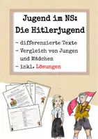 Vorschau - Arbeitsblätter - Jugend im Nationalsozialismus - Die Hitlerjugend - Deckblatt